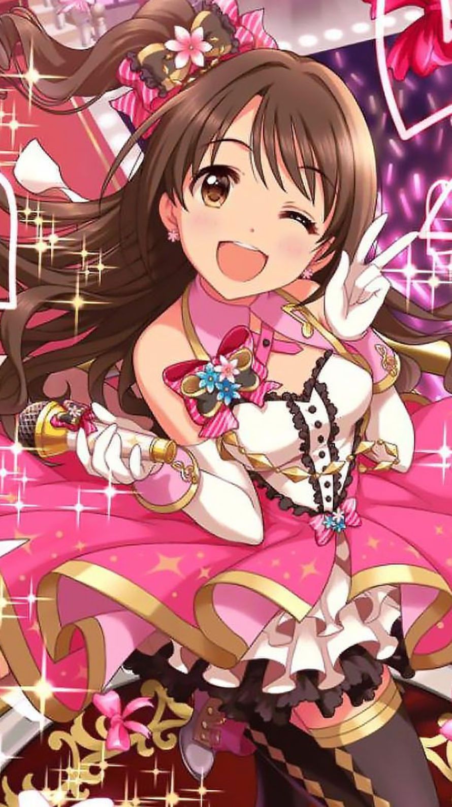 アイドルマスターシンデレラガールズ Iphone壁紙画像 Androidスマホ壁紙 126 デレステ 島村卯月 アニメ壁紙ネット Pc Android Iphone壁紙 画像