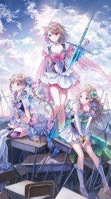 ブルーリフレクションiPhone壁紙