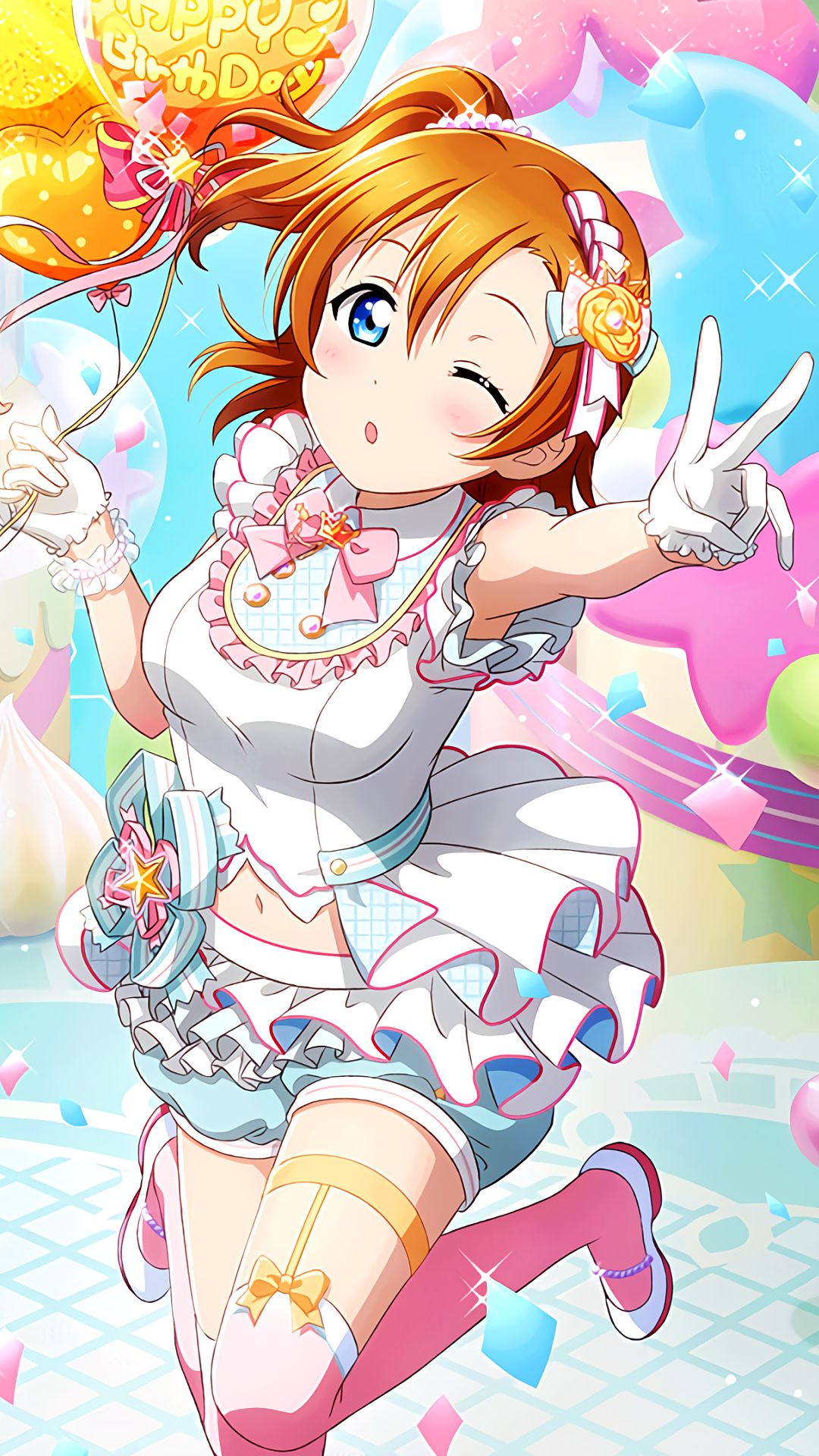 ラブライブ Iphone壁紙 Androidスマホ壁紙画像 932 スクフェス 高坂穂乃果 アニメ壁紙ネット Pc Android Iphone 壁紙 画像