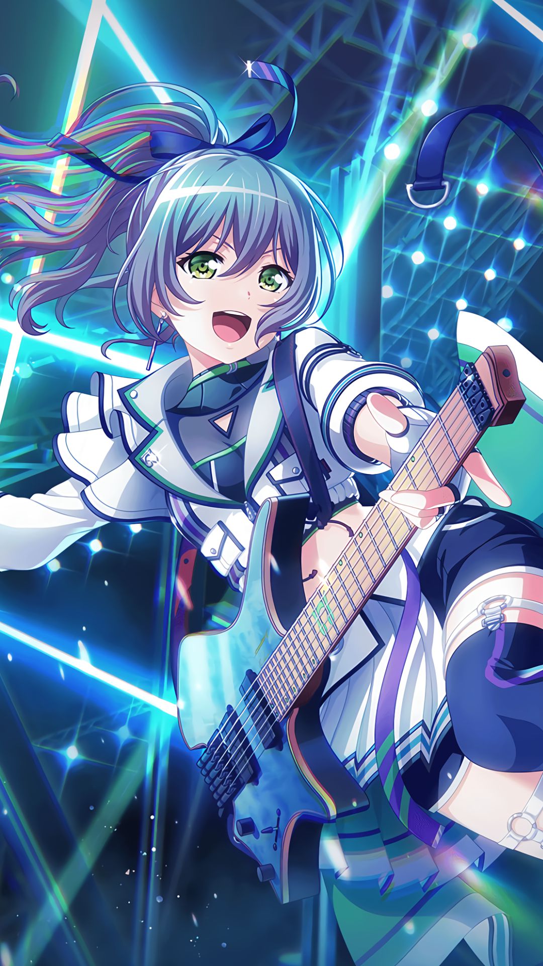 Bang Dream バンドリ Iphone壁紙 Androidスマホ壁紙画像 579 ロック 朝日六花 アニメ壁紙ネット Pc Android Iphone壁紙 画像