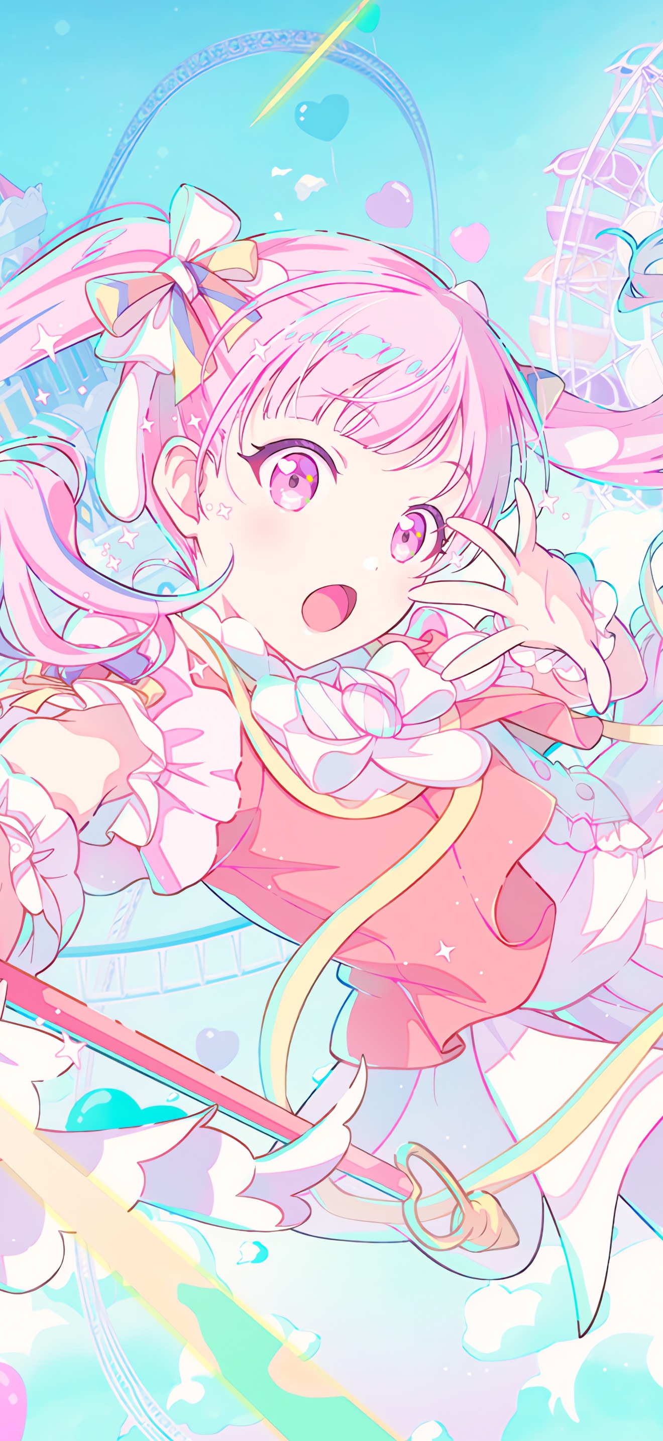 プロセカ鳳えむのiPhone壁紙・Androidスマホ用高画質画像