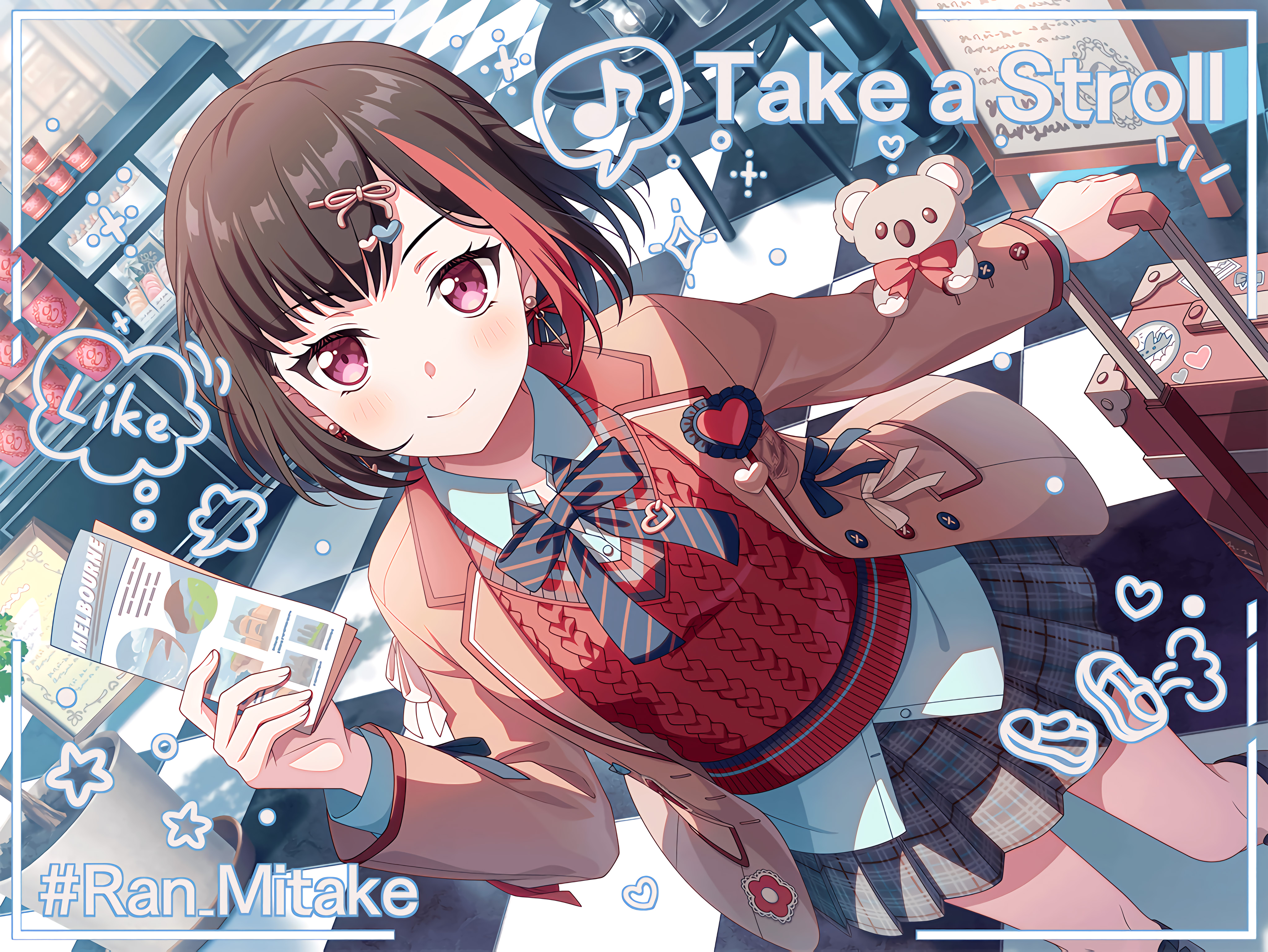 ガルパ美竹蘭の高画質画像